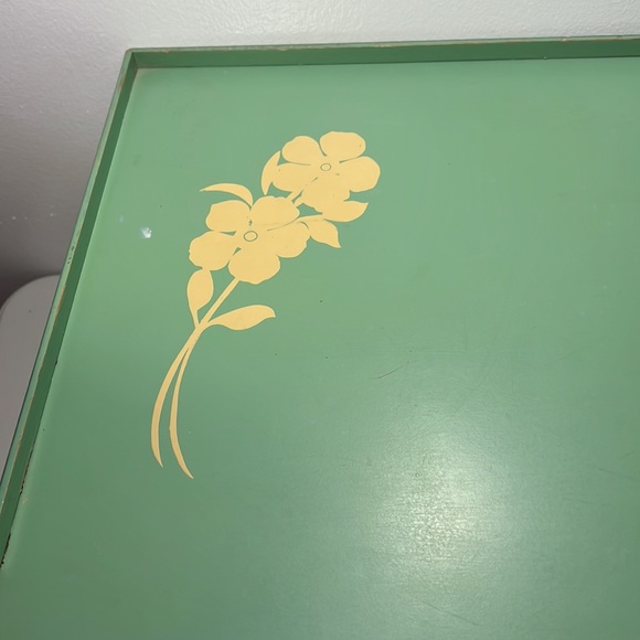 VTG 1940’s TV BED BREAKFAST TRAY 20”x 15”x 8.5” Folding Wood~The Golden Rule~USA - Picture 2 of 15